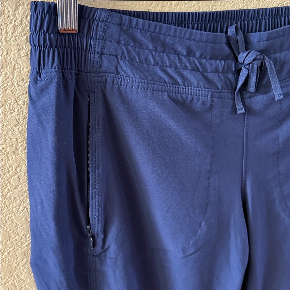 Athleta Navy Blue Fleece Lined Joggers Pants - Picture 3 of 5